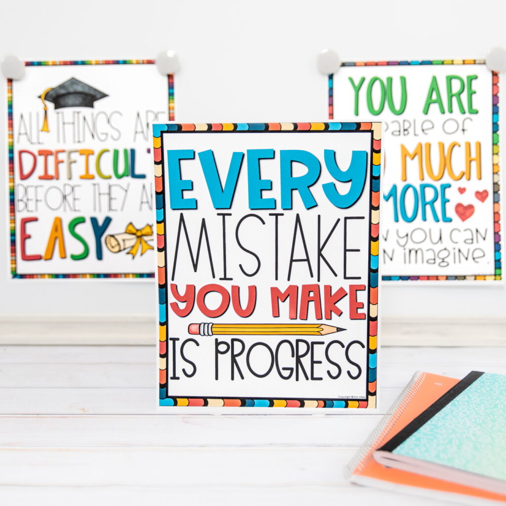 Growth Mindset Posters for the Classroom