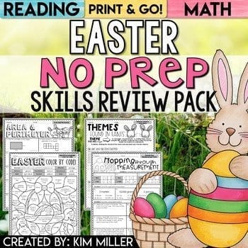 Easter No Prep Skills Review Pack