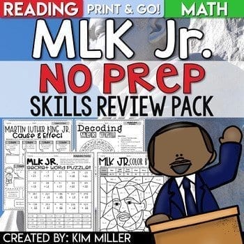 MLK NO Prep Skills Review Pack