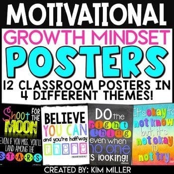 growth mindset posters