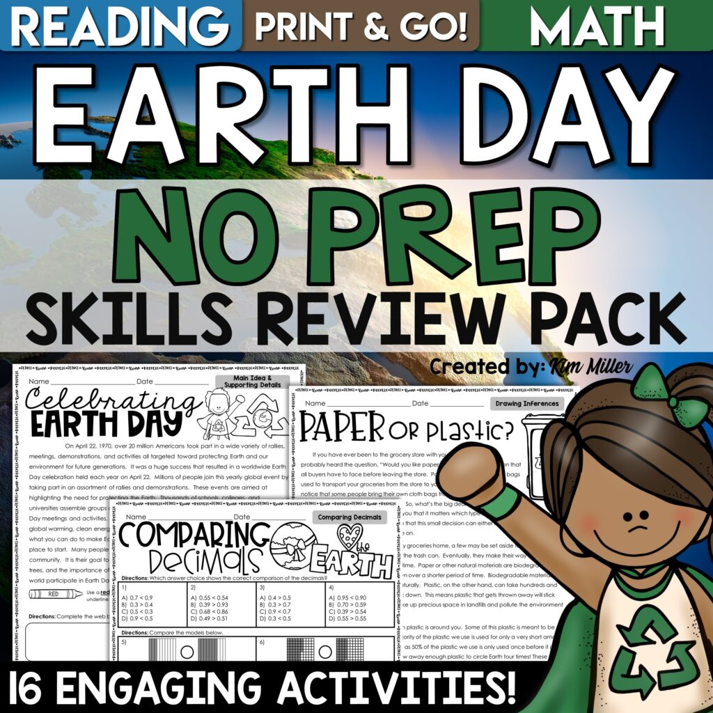 Earth Day No Prep Packet