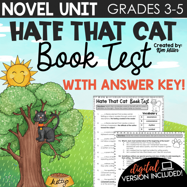 Hate That Cat Book Test