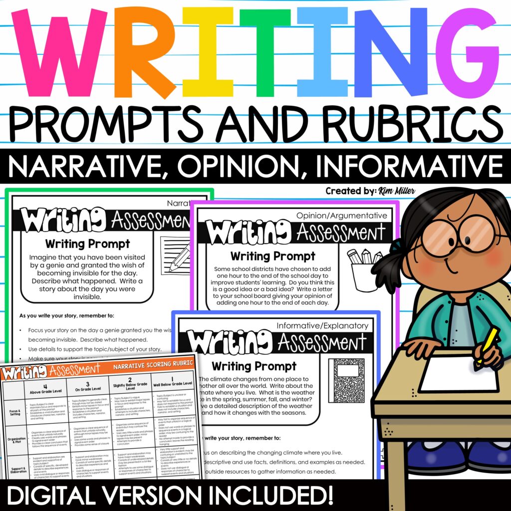 Writing Prompts Narrative Opinion Informational Paragraph and Essay Writing