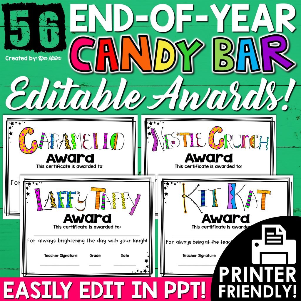 End of Year Candy Bar Awards