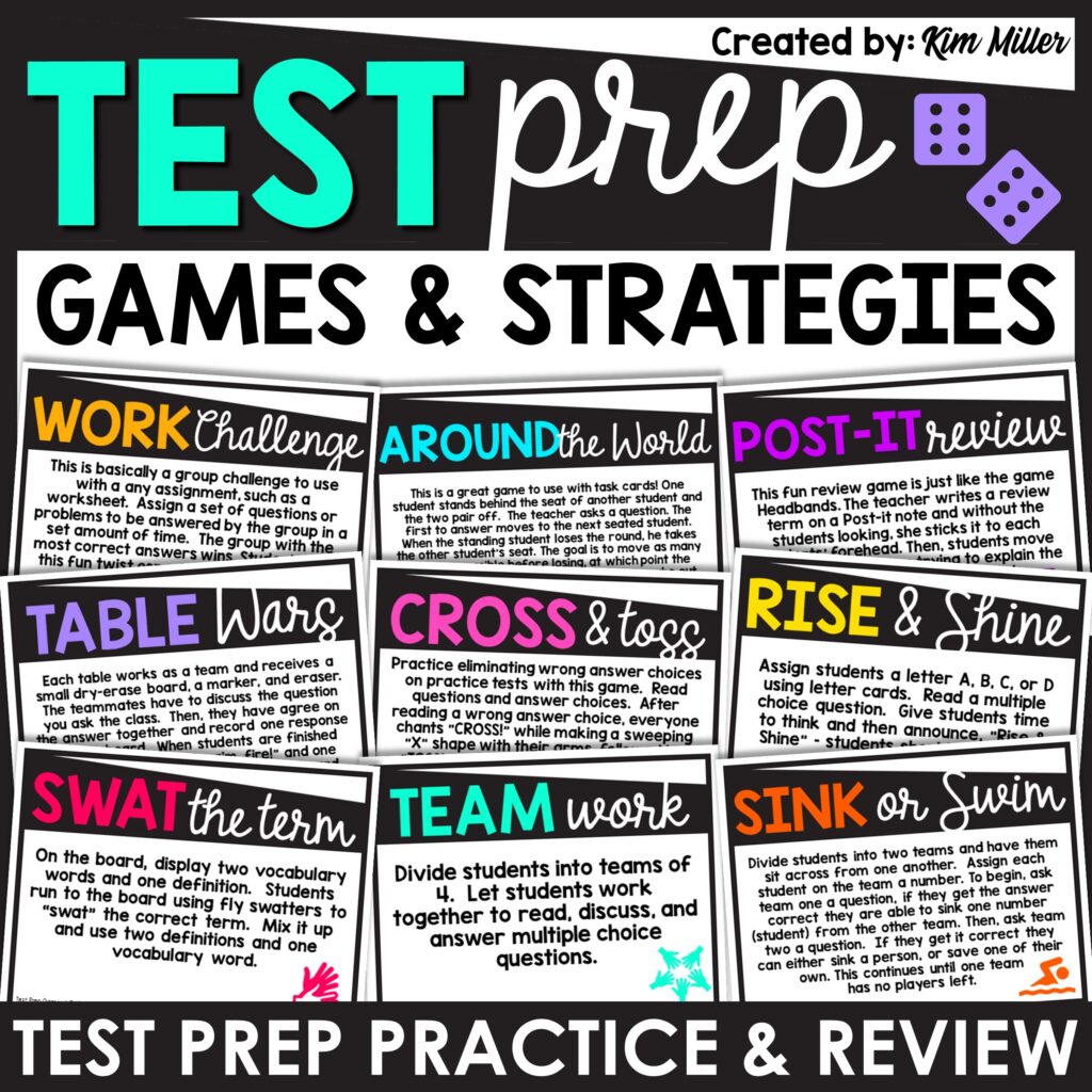 Test Prep Games Practice and Review for 3rd 4th 5th Grades