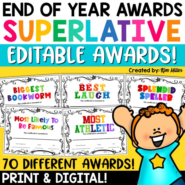 End of Year Superlative Awards for Students
