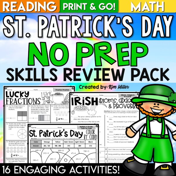St. Patrick's Day No Prep Packet
