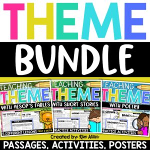 Teaching Theme with Fables, Short Stories, and Poems Finding Theme BUNDLE