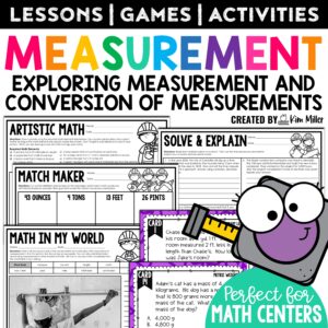 4th Grade Converting Measurements & Measurement Conversions Activities