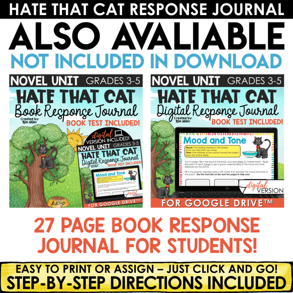 Hate That Cat Book Test