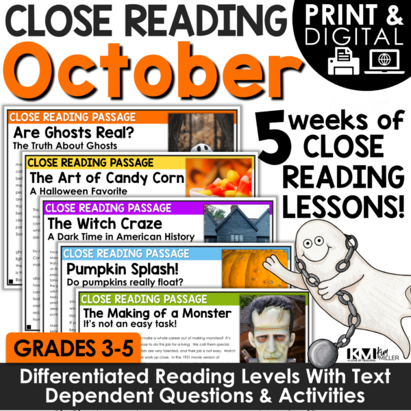 October Close Reading Bundle