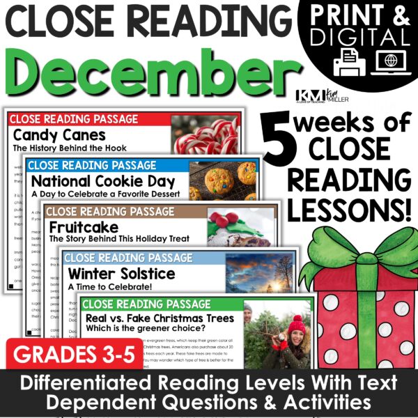 December Close Reading Passages