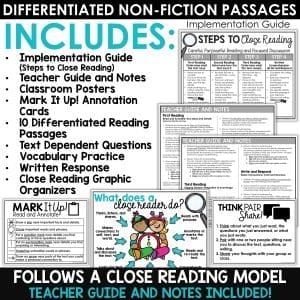 Close Reading Comprehension Passages New Years 2022 Activities January Bundle