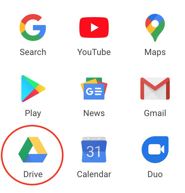 finding google drive