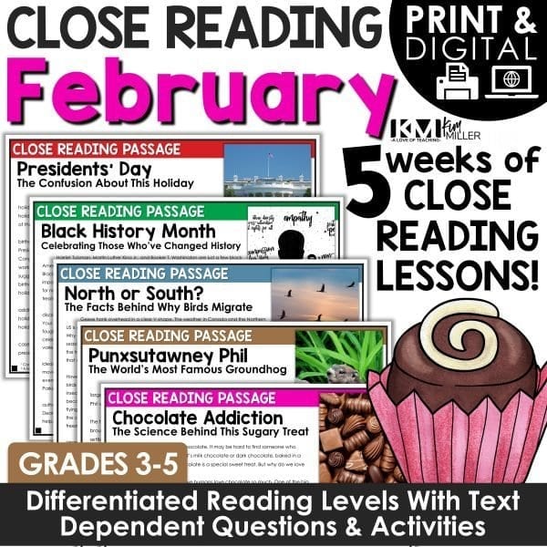 February Close Reading Bundle