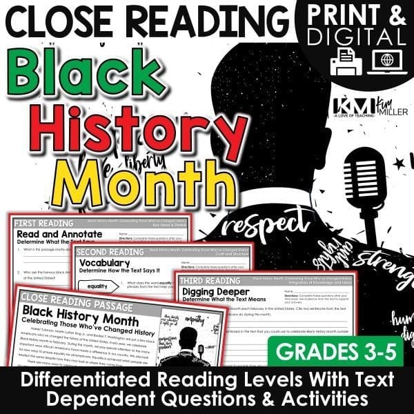 Black History Month Close Reading