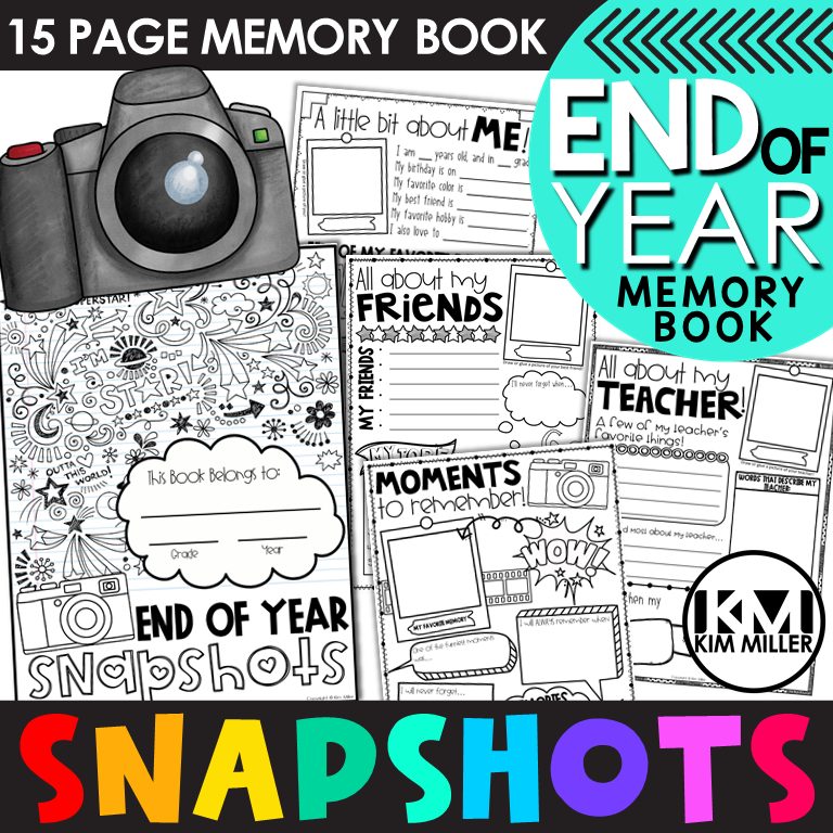 end of the year memory book for upper elementary