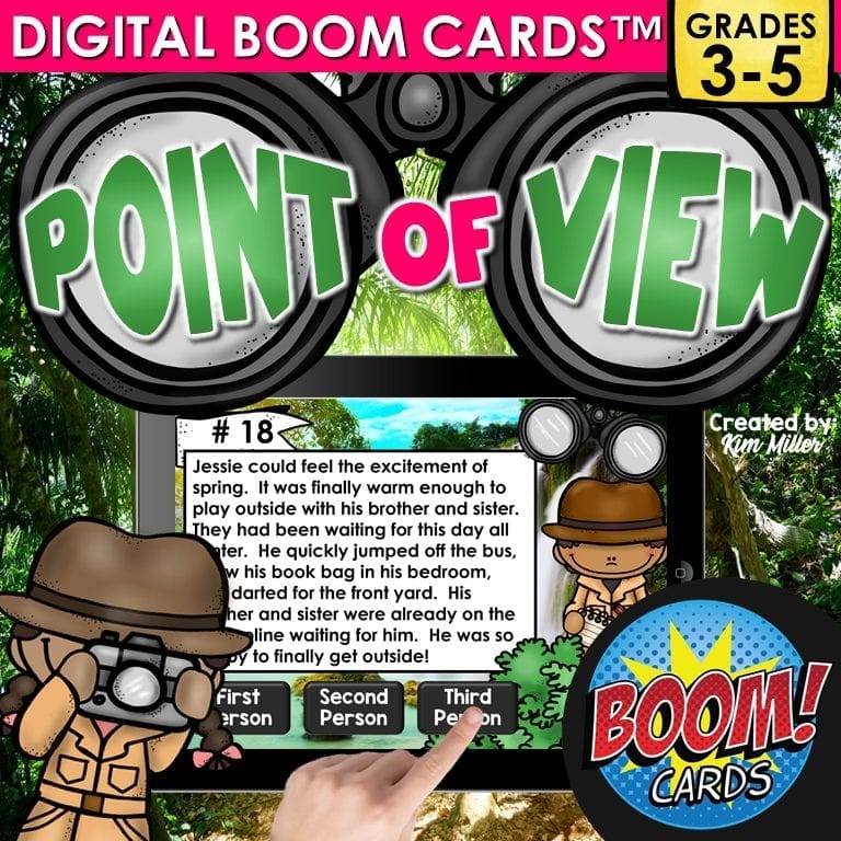 Boom Cards for Point of View Grades 3 4 and 5