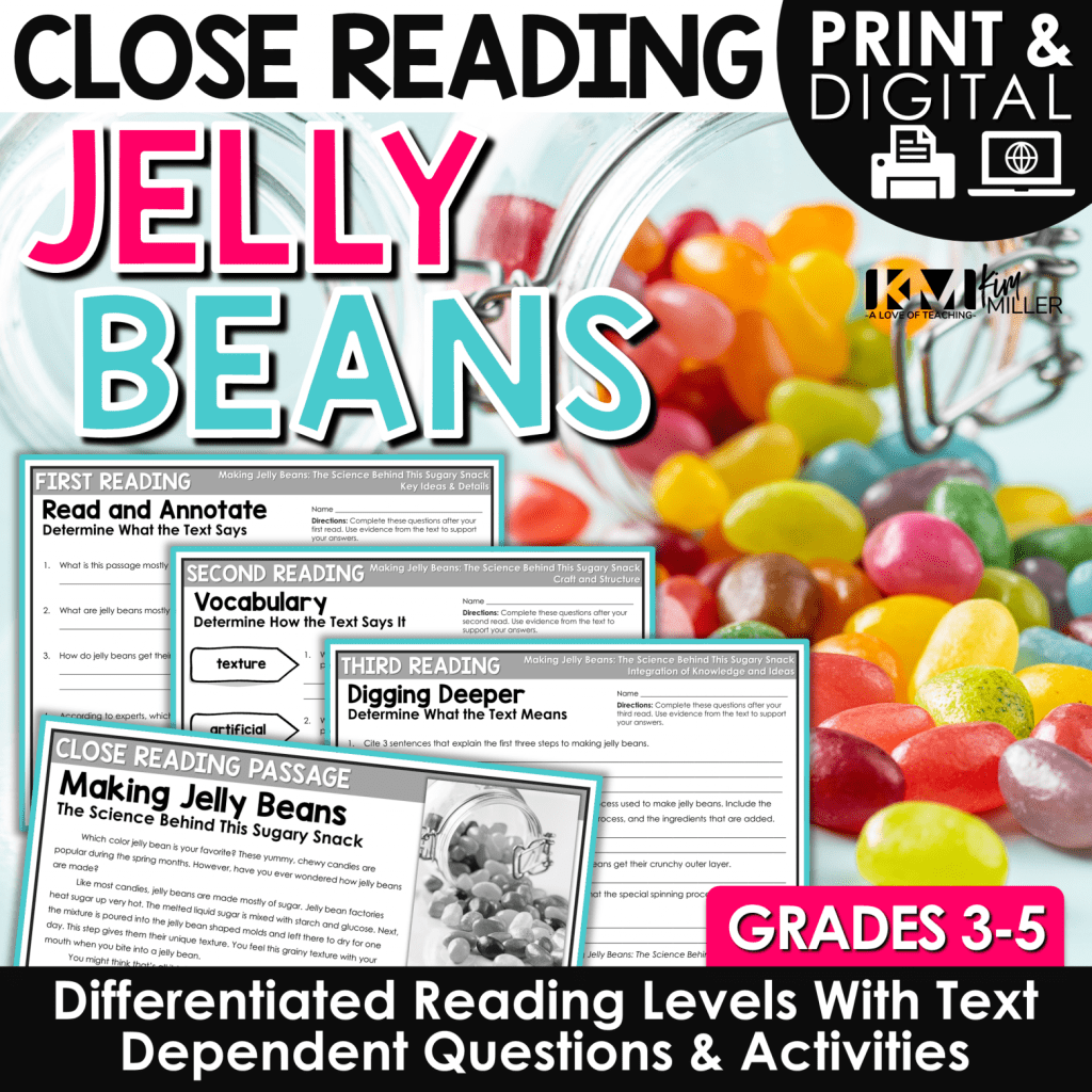 Easter Jelly Beans Close Reading