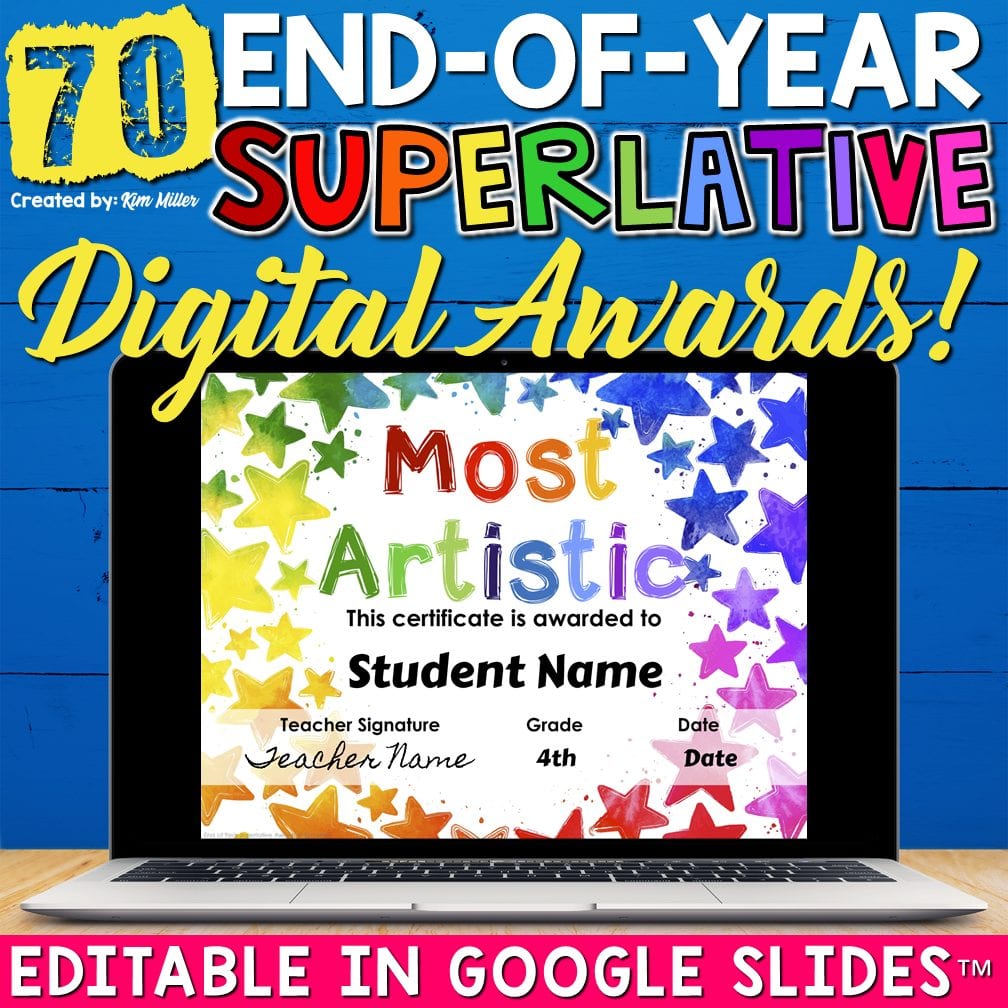 digital superlative awards for the end of the year