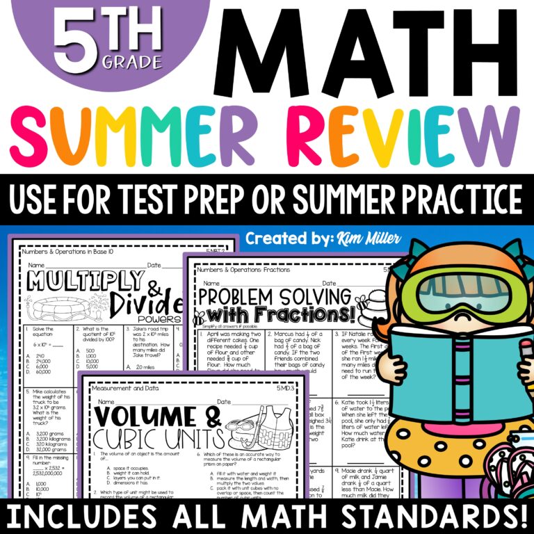 5th Grade Summer Math