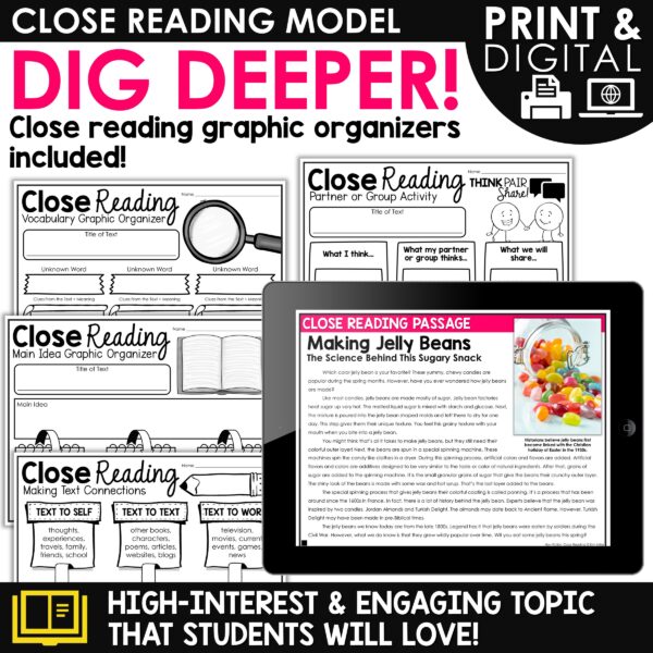 Easter Reading Comprehension Passages for 3rd, 4th, and 5th Grade