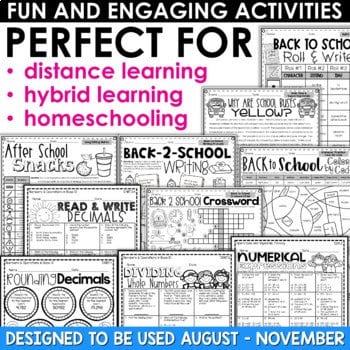 fifth grade worksheets for at home learning