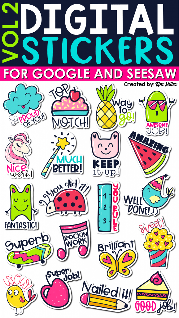 Digital Stickers for SeeSaw and Google