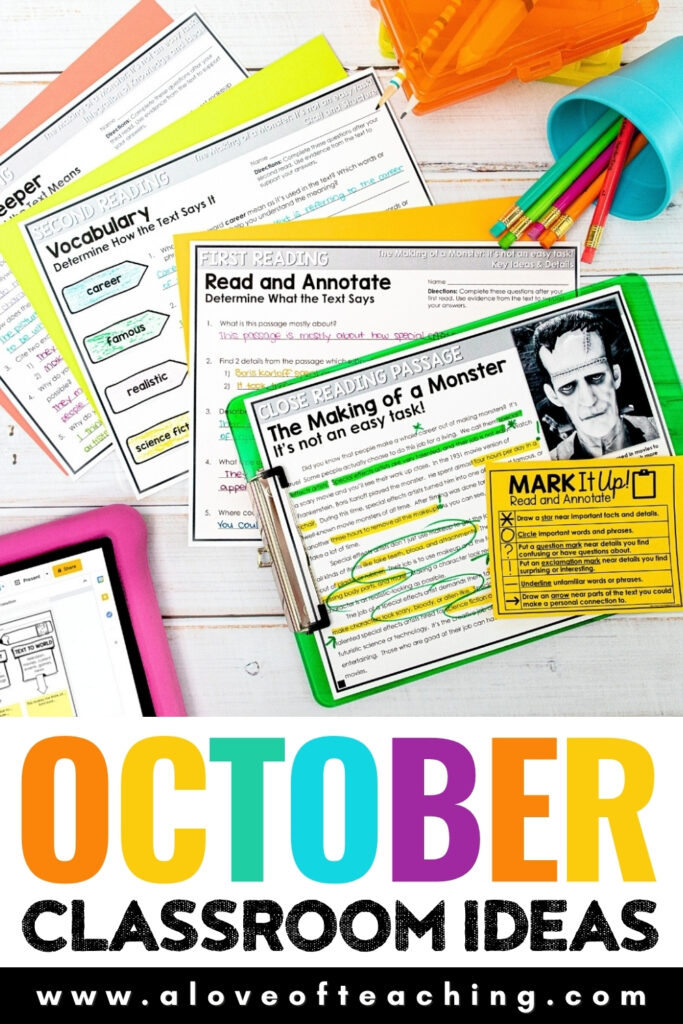 Halloween Classroom Ideas for Grades 3-5
