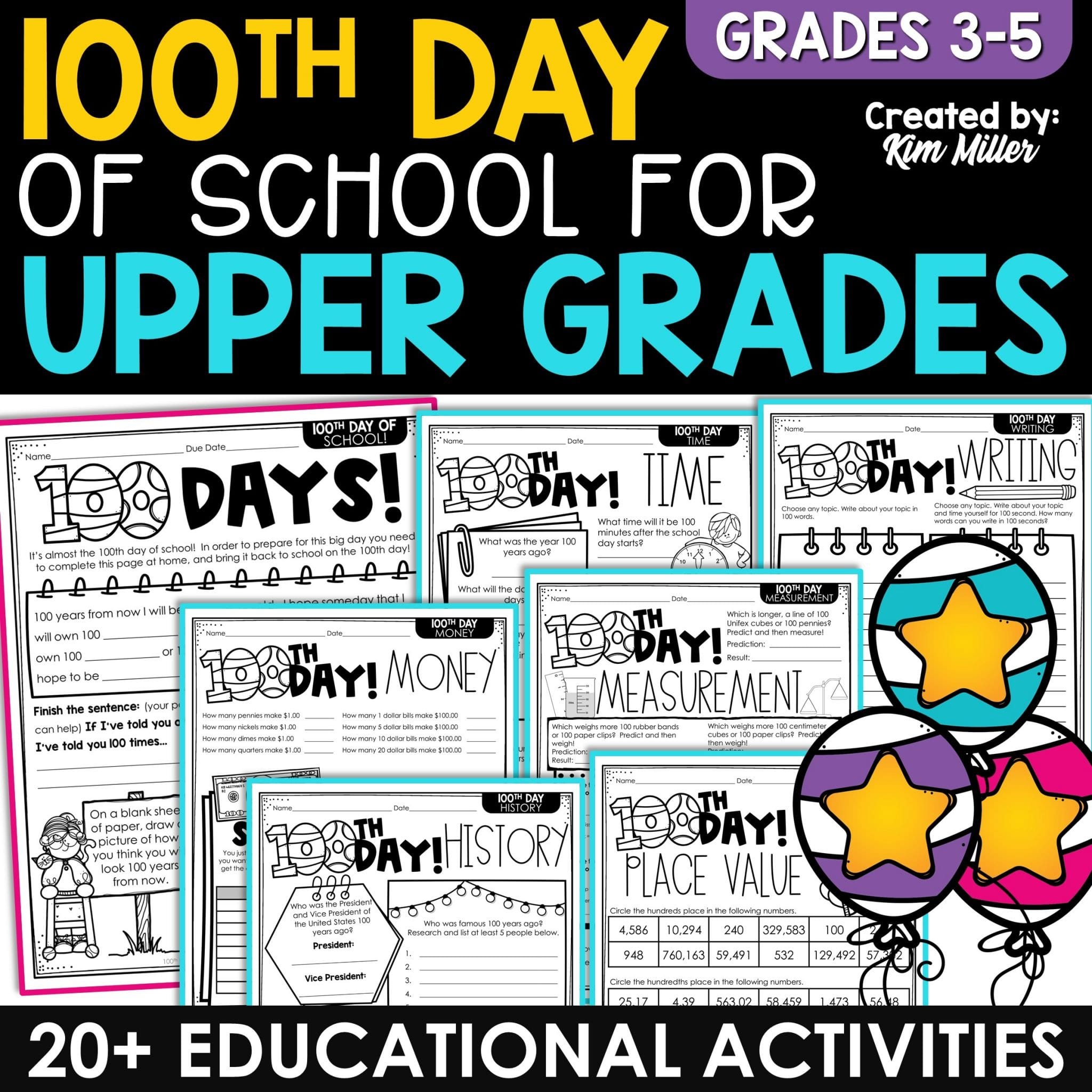 100th Day of School for Upper Grades