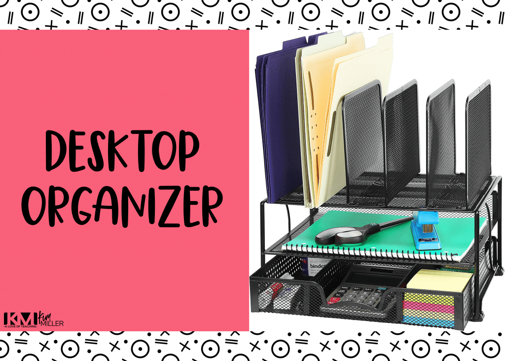 stay organized as a virtual teacher with a desktop organizer
