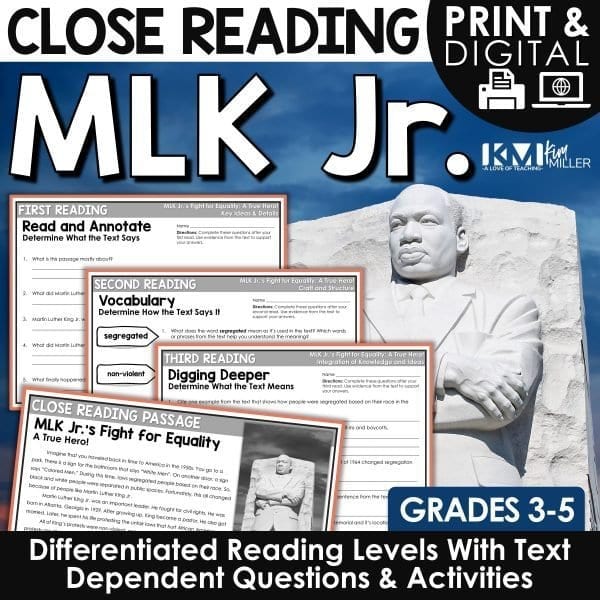 MLK Jr Close Reading
