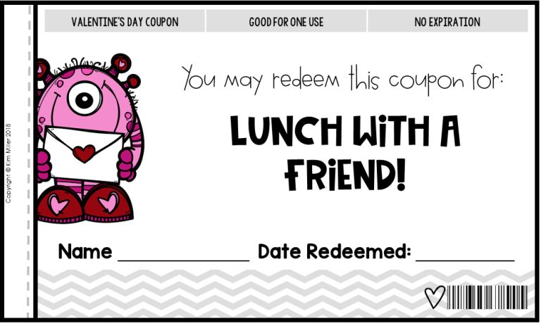 Valentine's Day coupon book