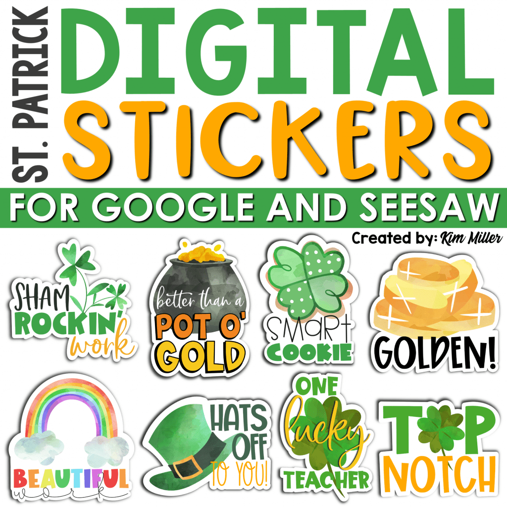 St. Patrick's Day Digital Stickers
