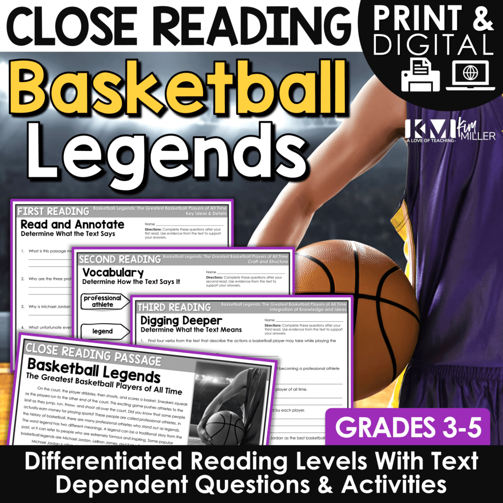 Basketball Legends Close Reading