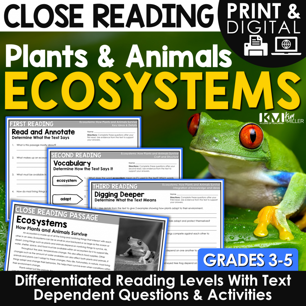Ecosystems Close Reading
