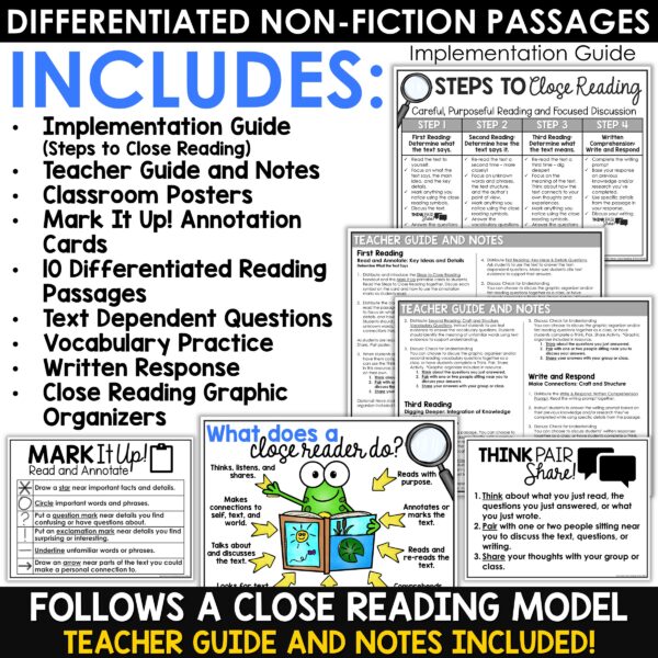 End of Year Reading Comprehension Passages for 3rd, 4th, and 5th Grade