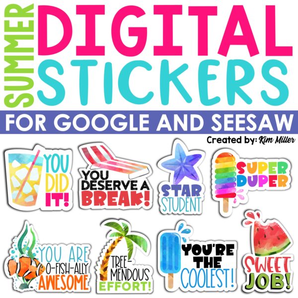 Summer Digital Stickers