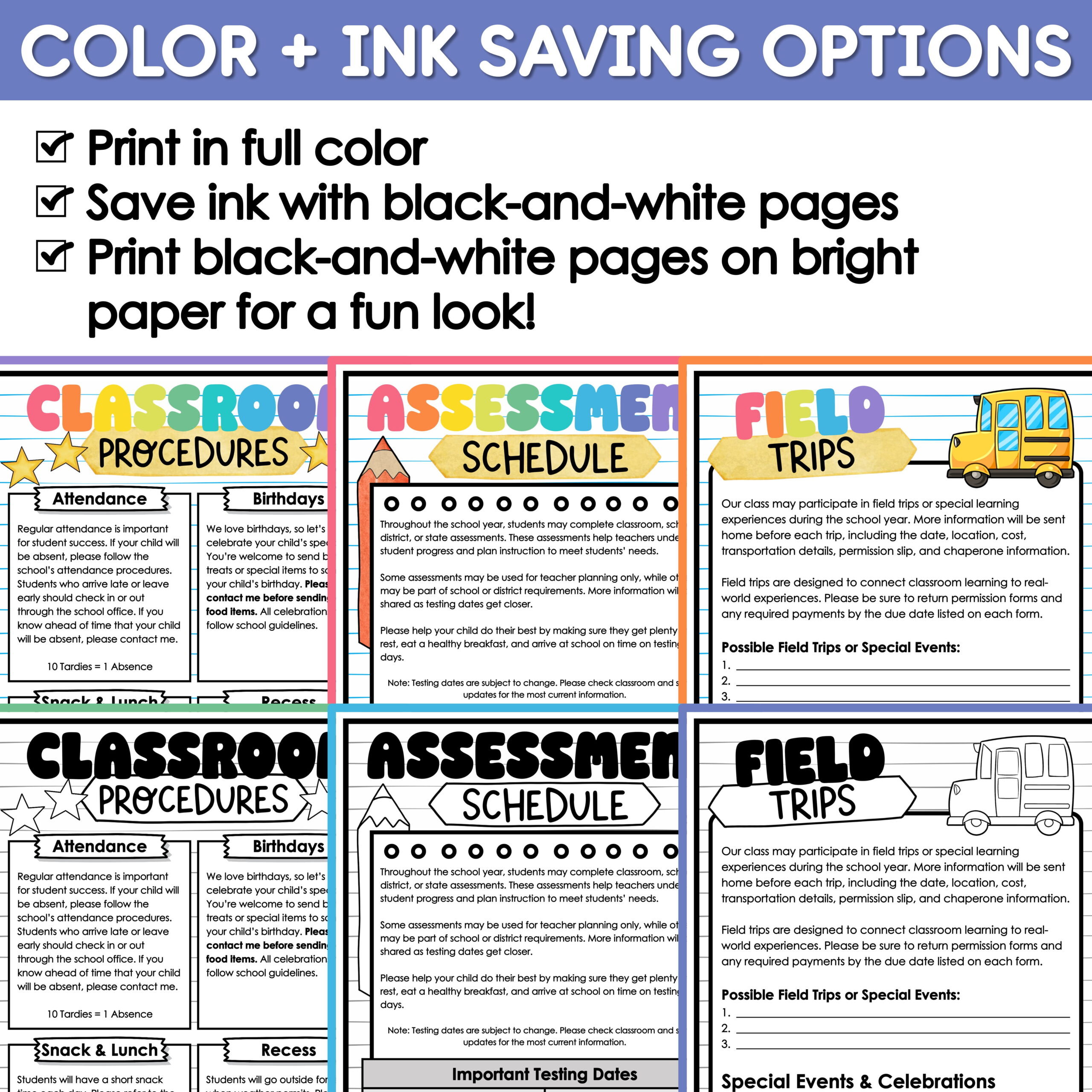 Welcome Back to School Letters and Forms Meet the Teacher Template EDITABLE - Image 11