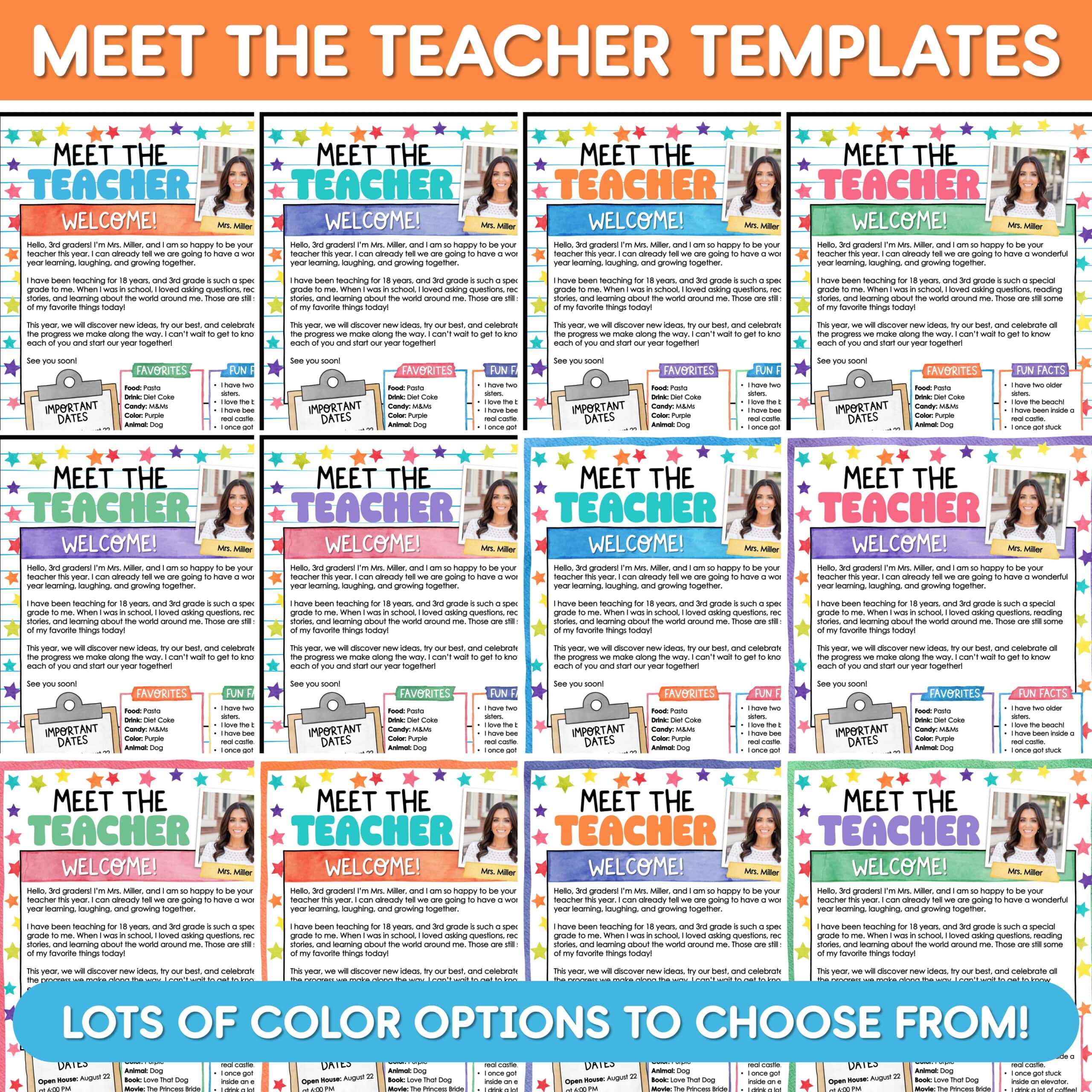 Welcome Back to School Letters and Forms Meet the Teacher Template EDITABLE - Image 6