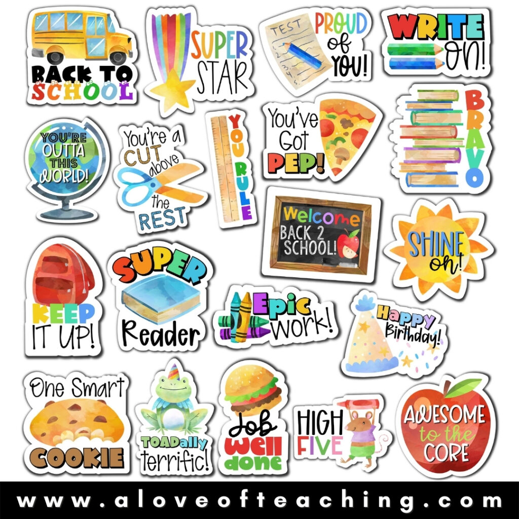 Grab these back to school digital stickers to liven up your assignments and grading. 