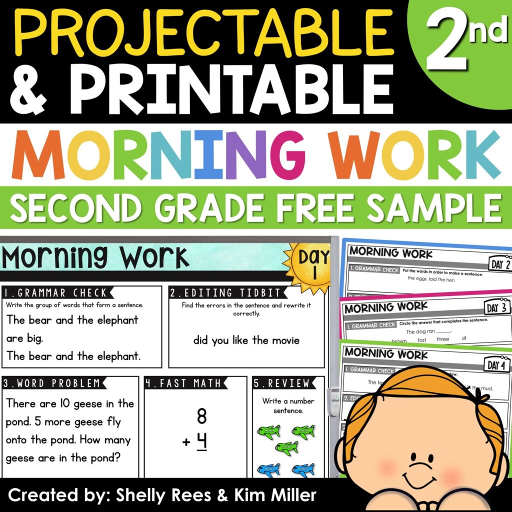 morning work for upper elementary