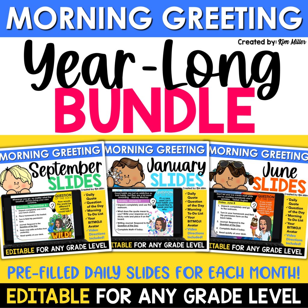 Kindergarten Daily Agenda