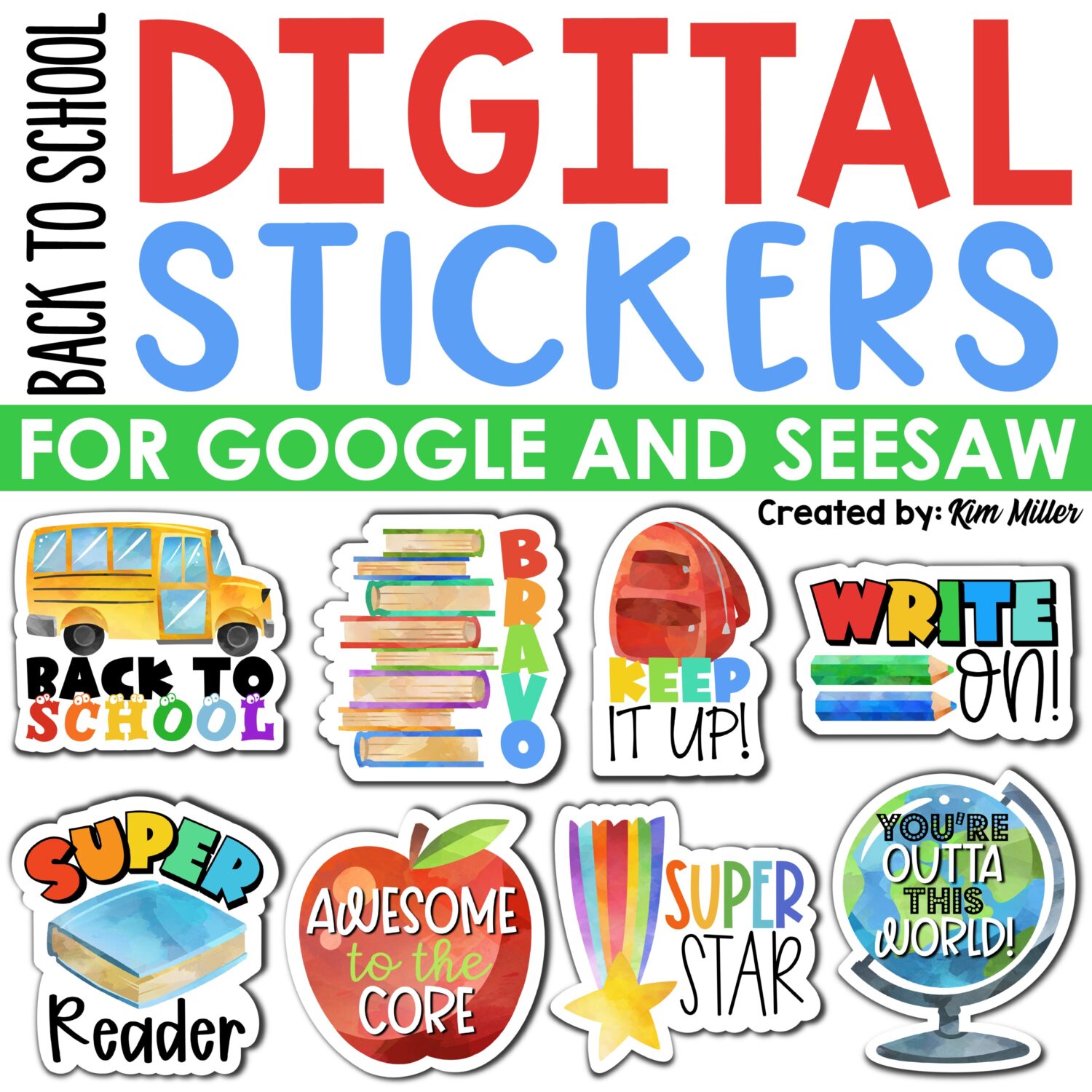 Free digital stickers for google classroom and seesaw distance learning a love of teaching 
