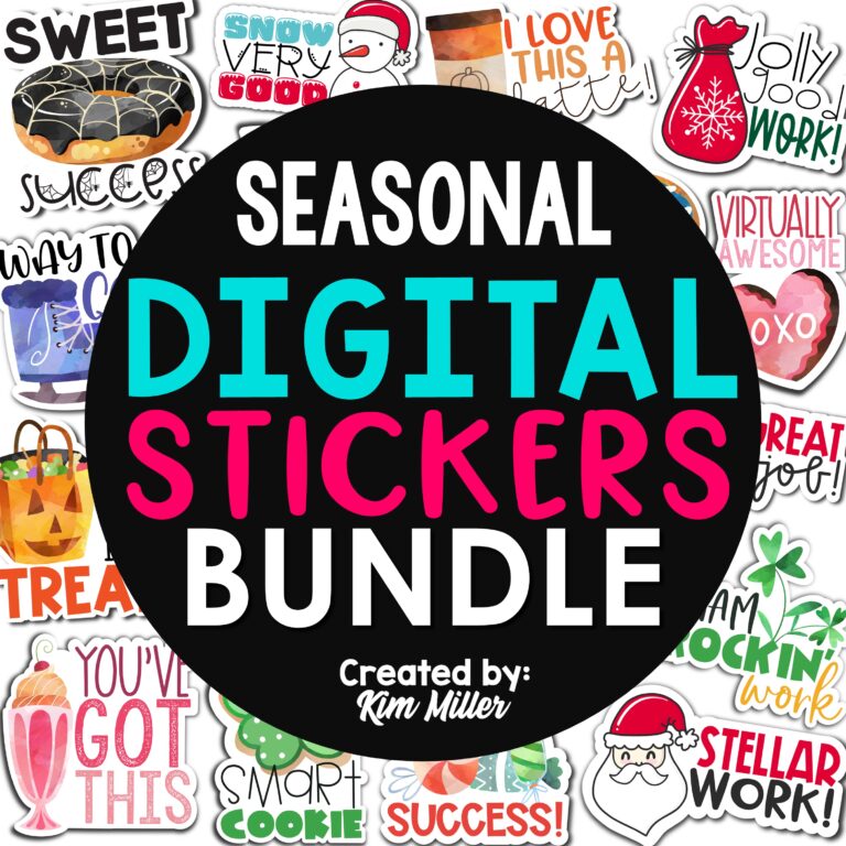 Digital Stickers Seasonal Holiday Bundle