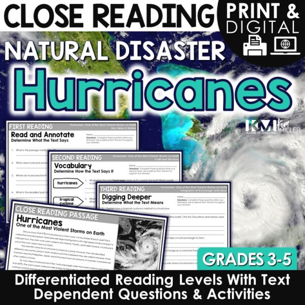 Hurricanes Close Reading Lesson