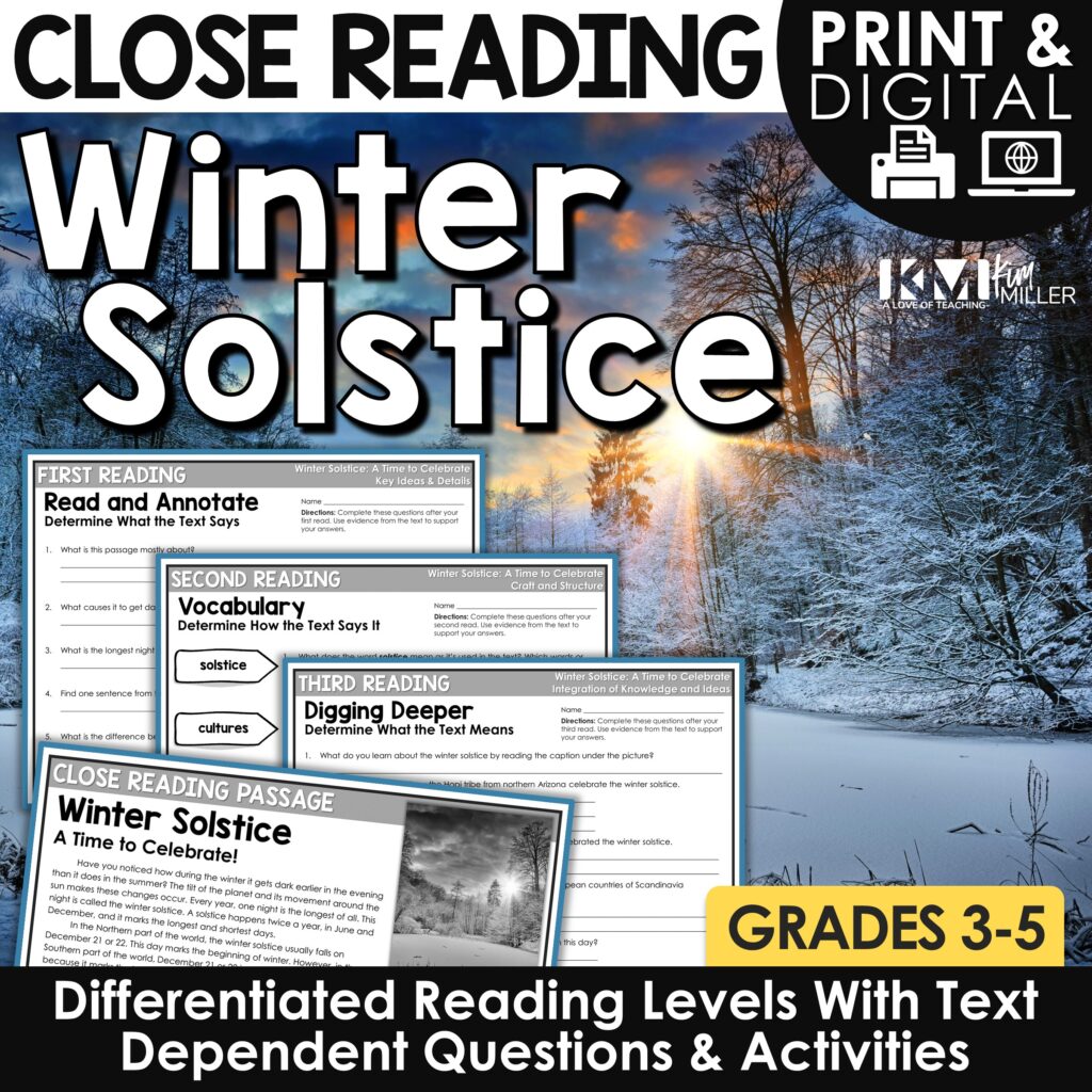 Winter Solstice Close Reading
