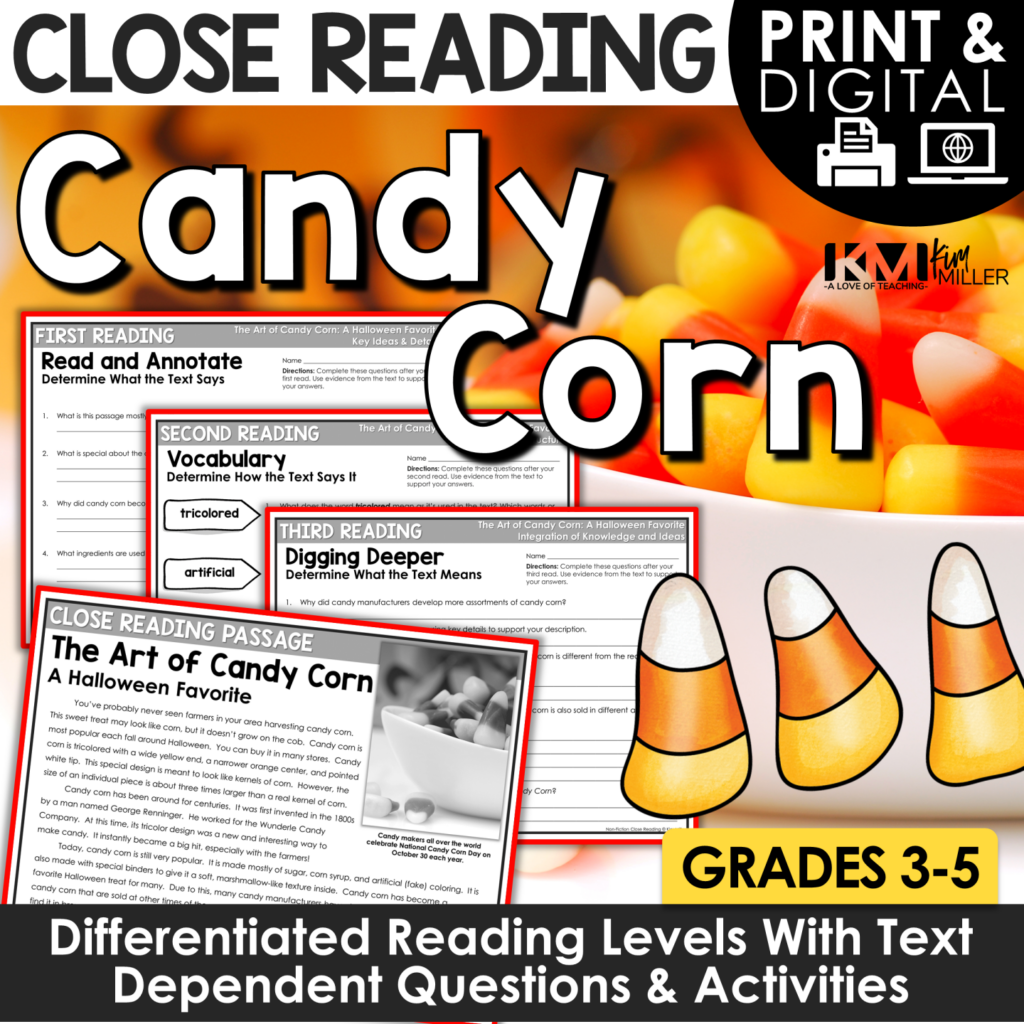Candy Corn Close Reading