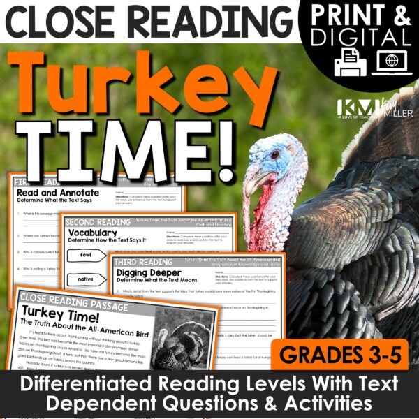 Turkey Time Close Reading