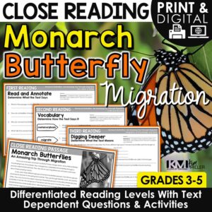 Monarch Butterfly Migration Close Reading